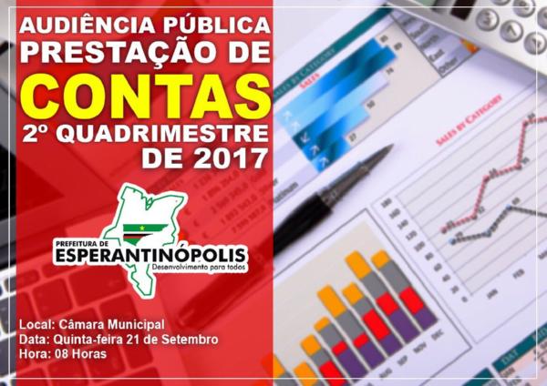 Audiência Pública Prestação de Contas 2º Quadrimestre de 2017